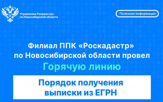  В региональном Роскадастре подвели итоги горячей линии о получении выписки из ЕГРН